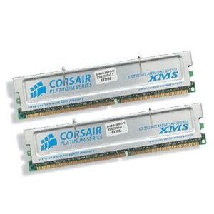 Corsair XMS プラチナシリーズ - メモリ - 1024 MB 2 x 512 MB - DIMM 184ピン - DDR TWINX1024-3200XLPT