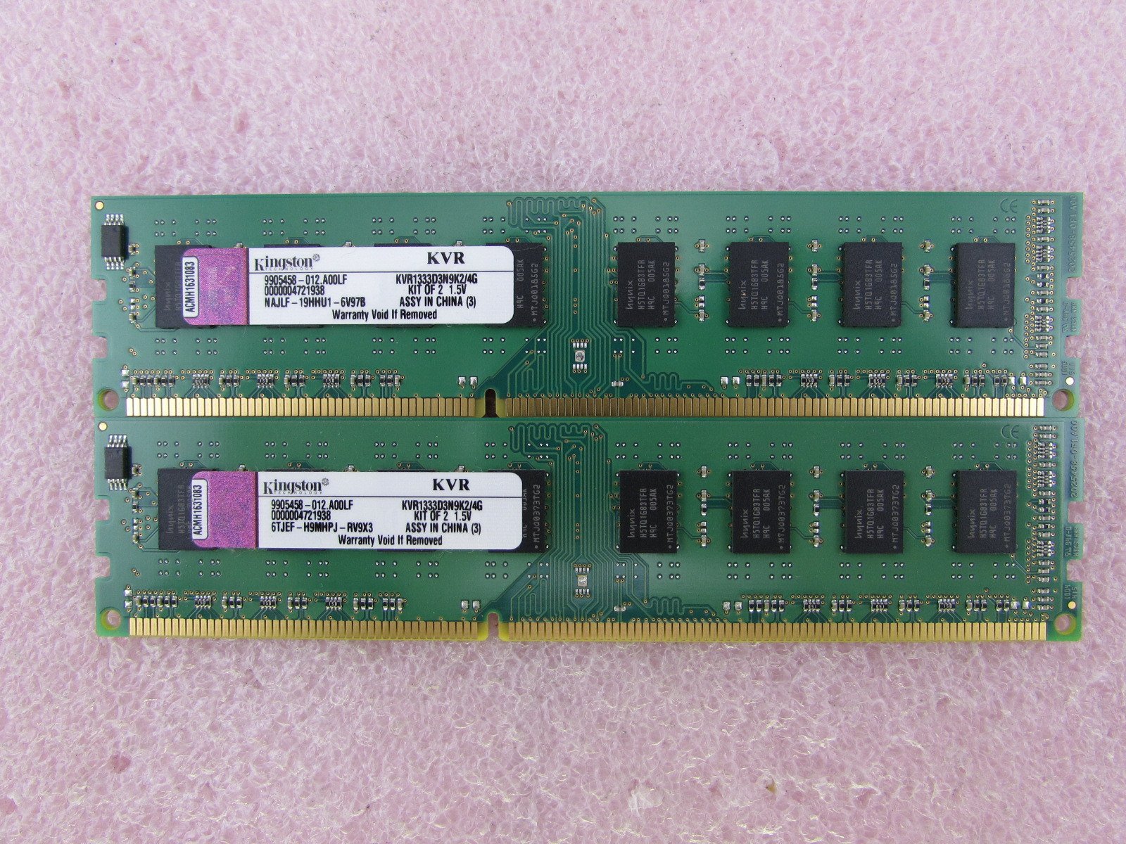 キングストンテクノロジー Kingston 2GB x 2枚組 1333MHz DDR3 Non-ECC CL9 DIMM Kit of 2 KVR1333D3N9K24G