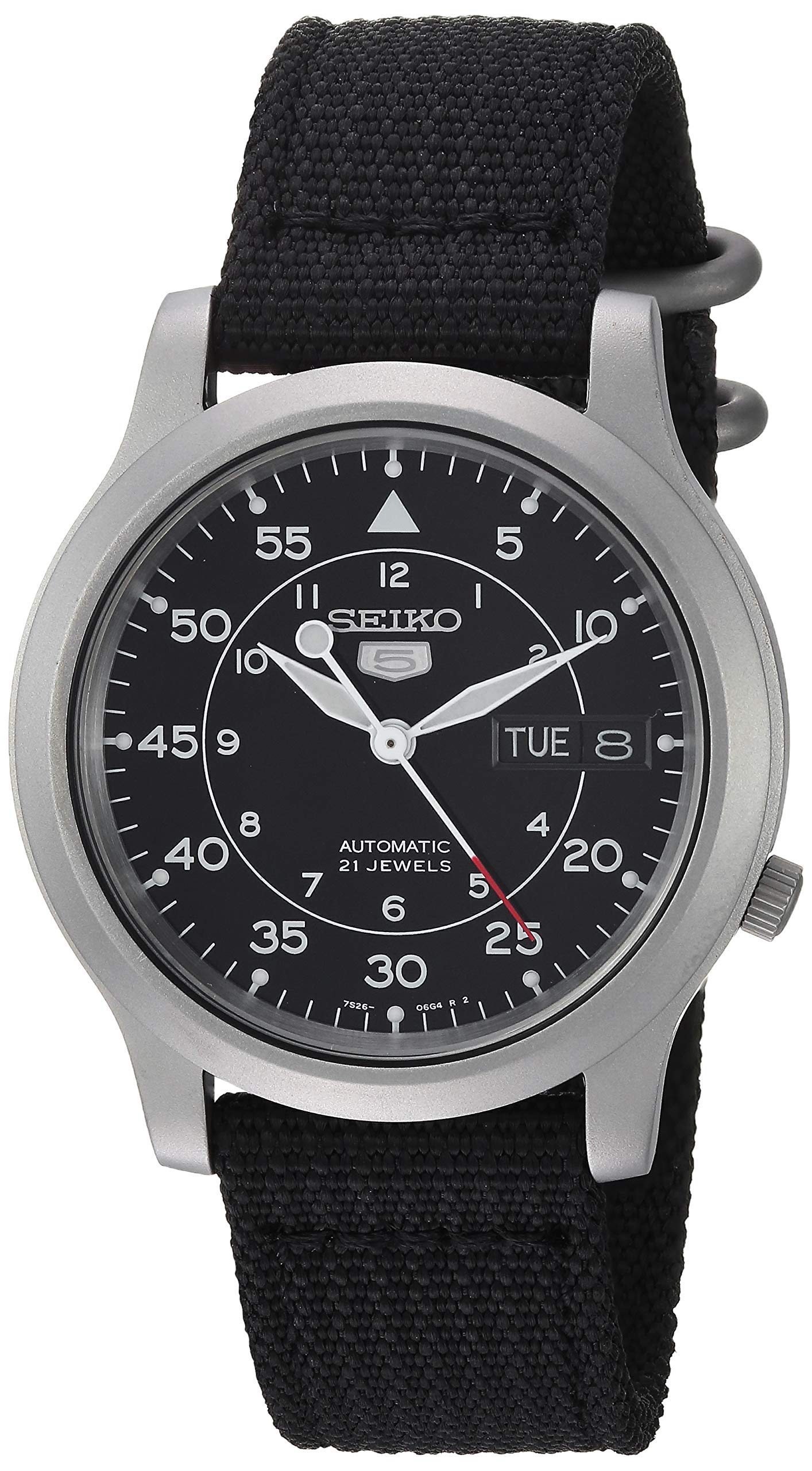 セイコーインポートSEIKO import 腕時計 海外モデル メッシュベルト 自動巻 ブラック SNK809K2 メ