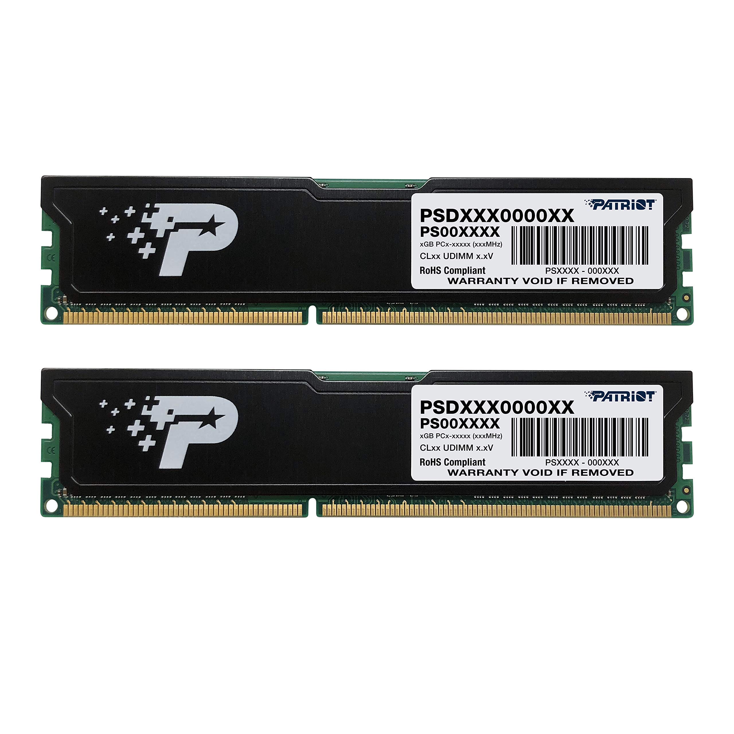 Patriot Memory DDR3 1600MHz PC4-12800 8GBキット 2 x 4GB デスクトップ用メモリ ヒートシンク付PSD38G1600KH