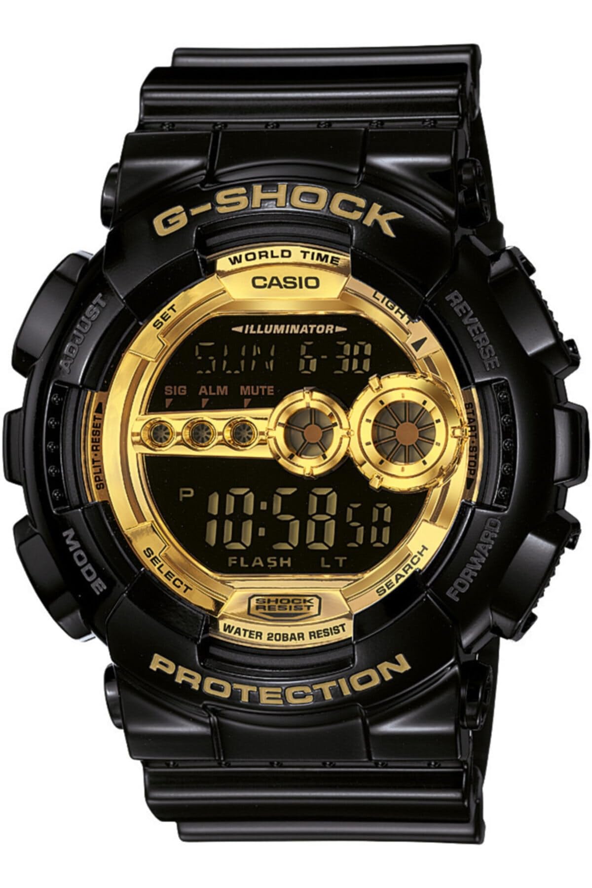 CASIO カシオ 腕時計 G-SHOCKGショック BlackGold Series ブラックゴールドシリーズ GD-100GB-1 逆