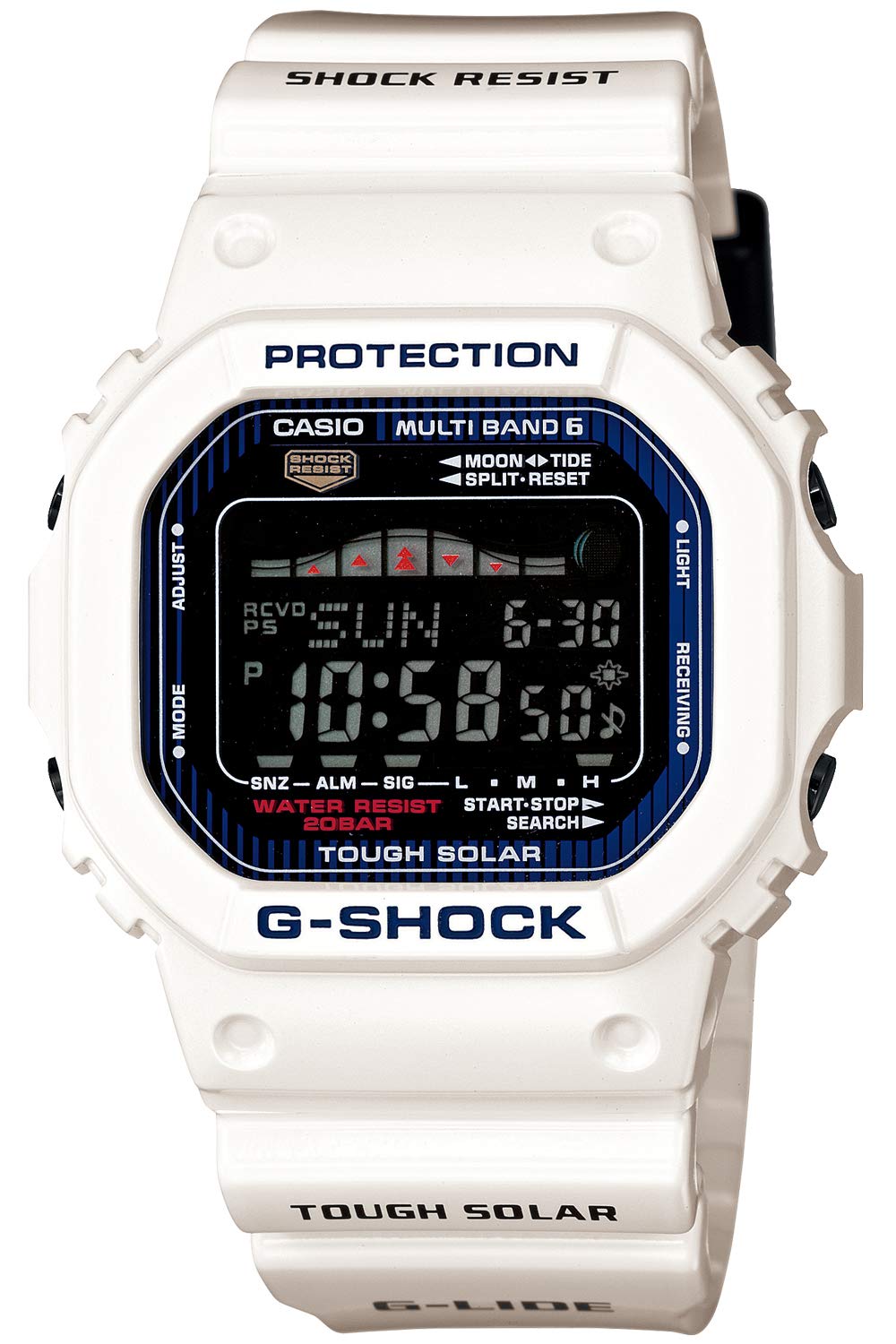 カシオ 腕時計 ジーショック 削除G-LIDE 電波ソーラー GWX-5600C-7JF メンズ ホワイト