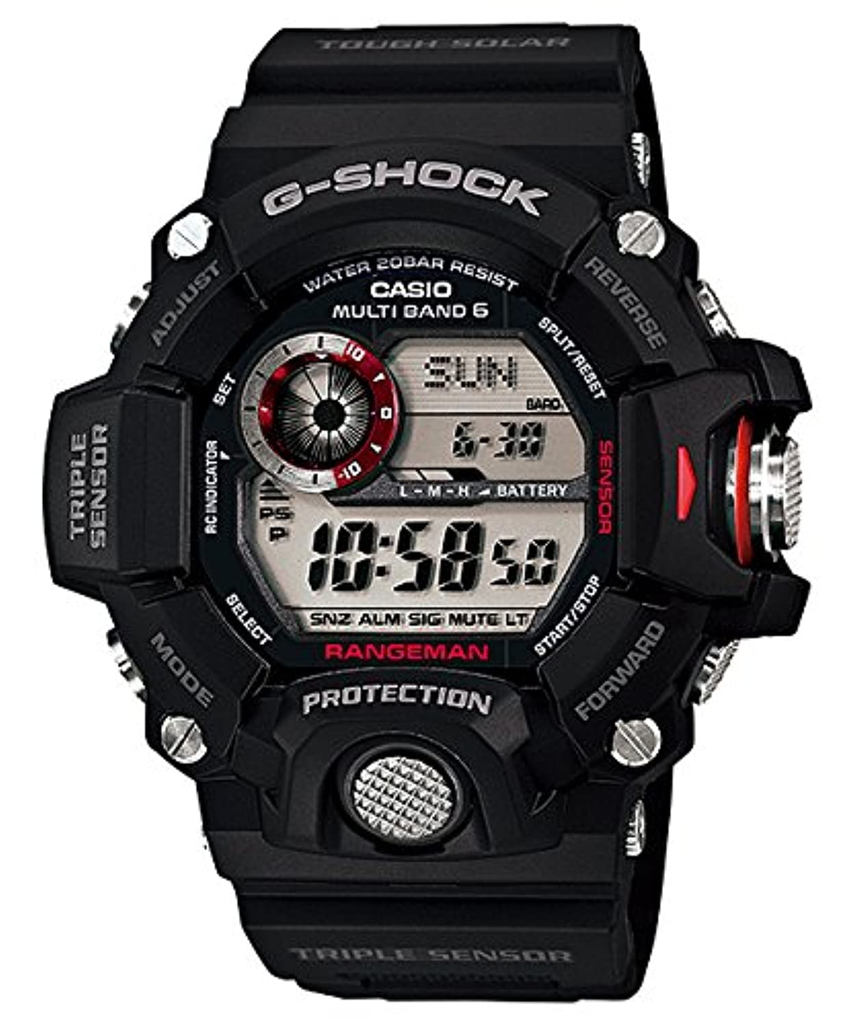 カシオ CASIO 腕時計G-SHOCK電波ソーラー レンジマン GW-9400-1DRGW-9400J-1JF同型 逆輸入品