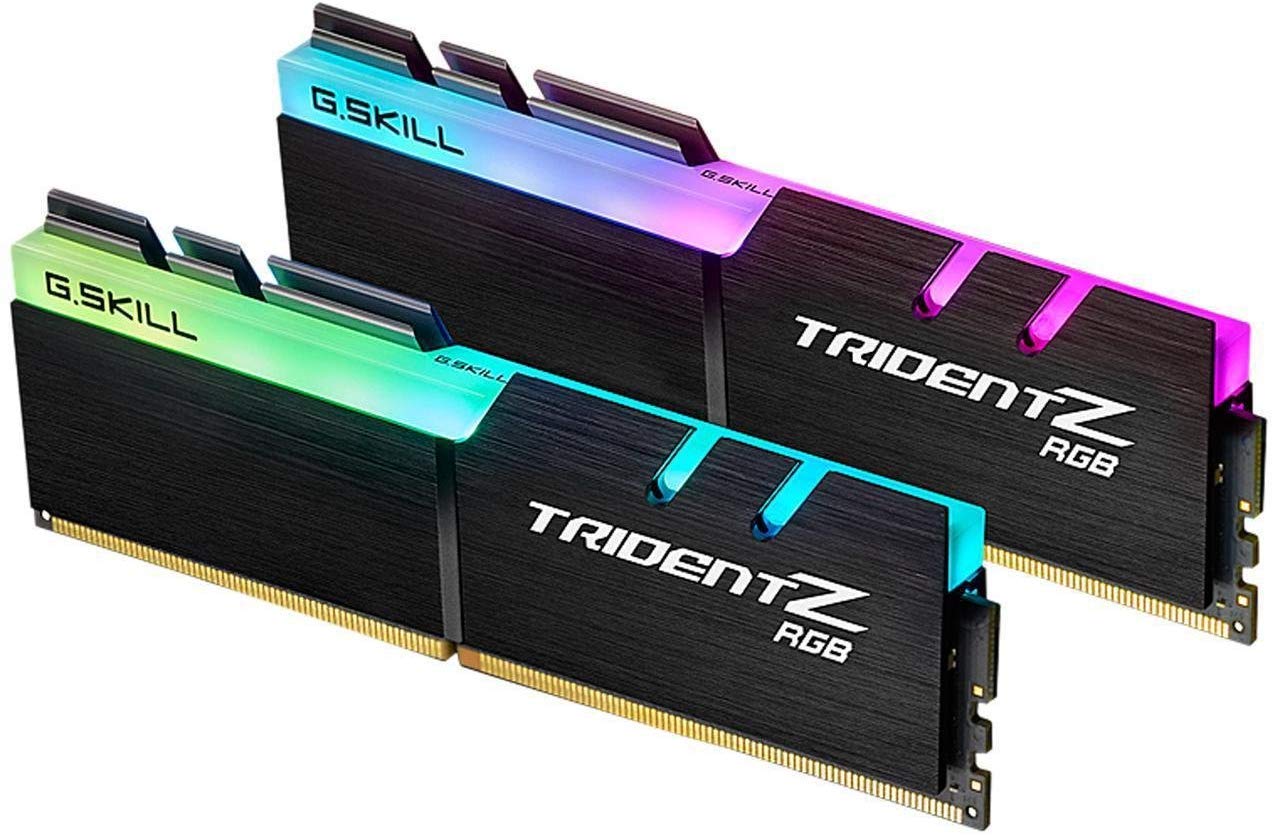 G.SKILL Trident Z RGBシリーズ Intel XMP DDR4 RAM 16GB 2x8GB 3600MTs CL18-22-22-42 1.35V デスクトップコンピ