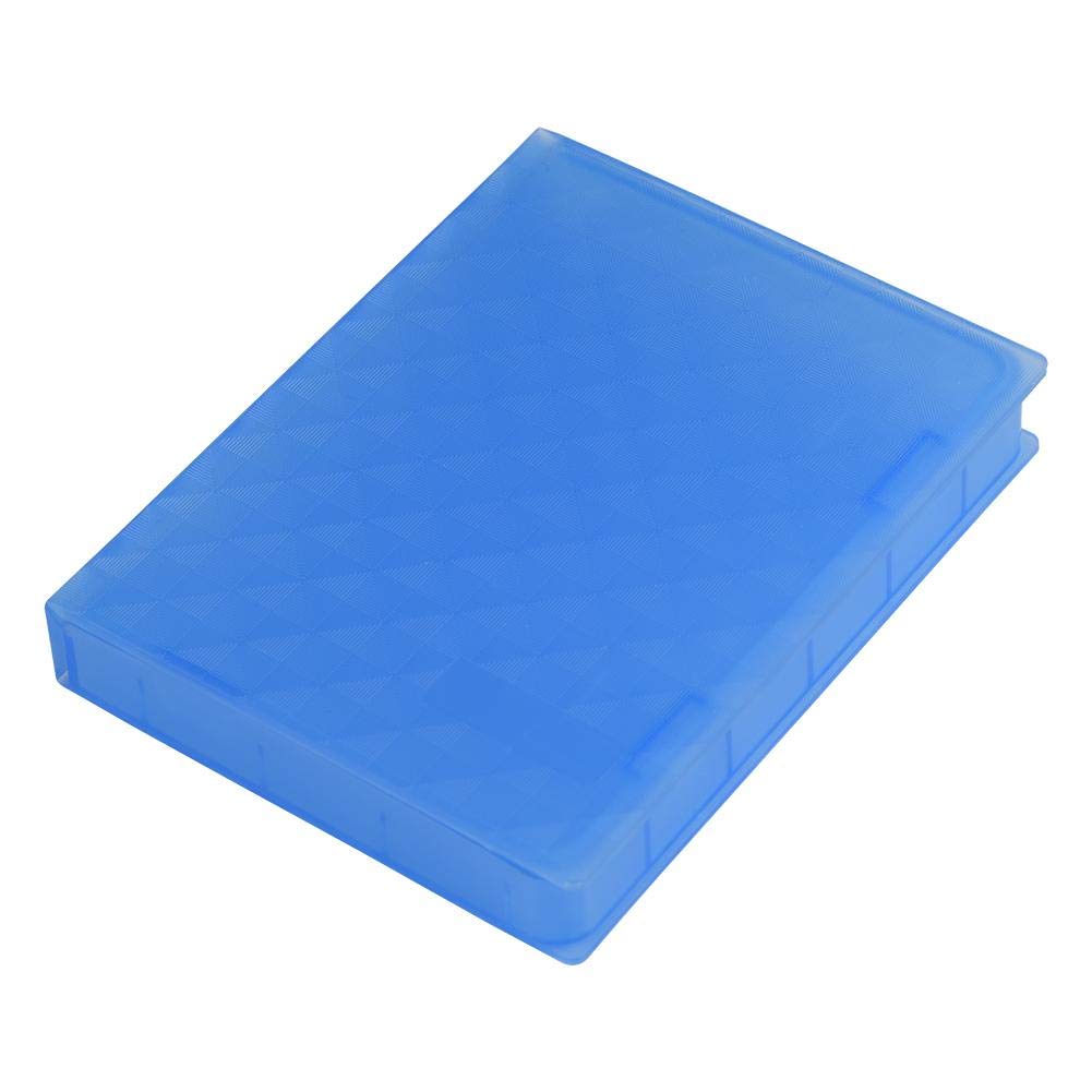 Portable 2.5 Inch HDD Case Professional Premium Anti-Static Hard Drive Disk Enclosure for 2.5 Inch HDD Storage Blue