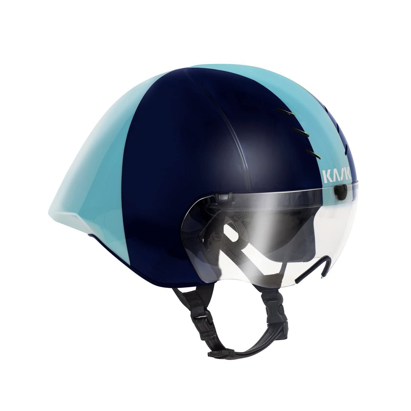 KASK Mistral Bike Helmet I Aerodynamic Track Cycling Crono Triathlon Helmet - BlueLight Blue - Medium