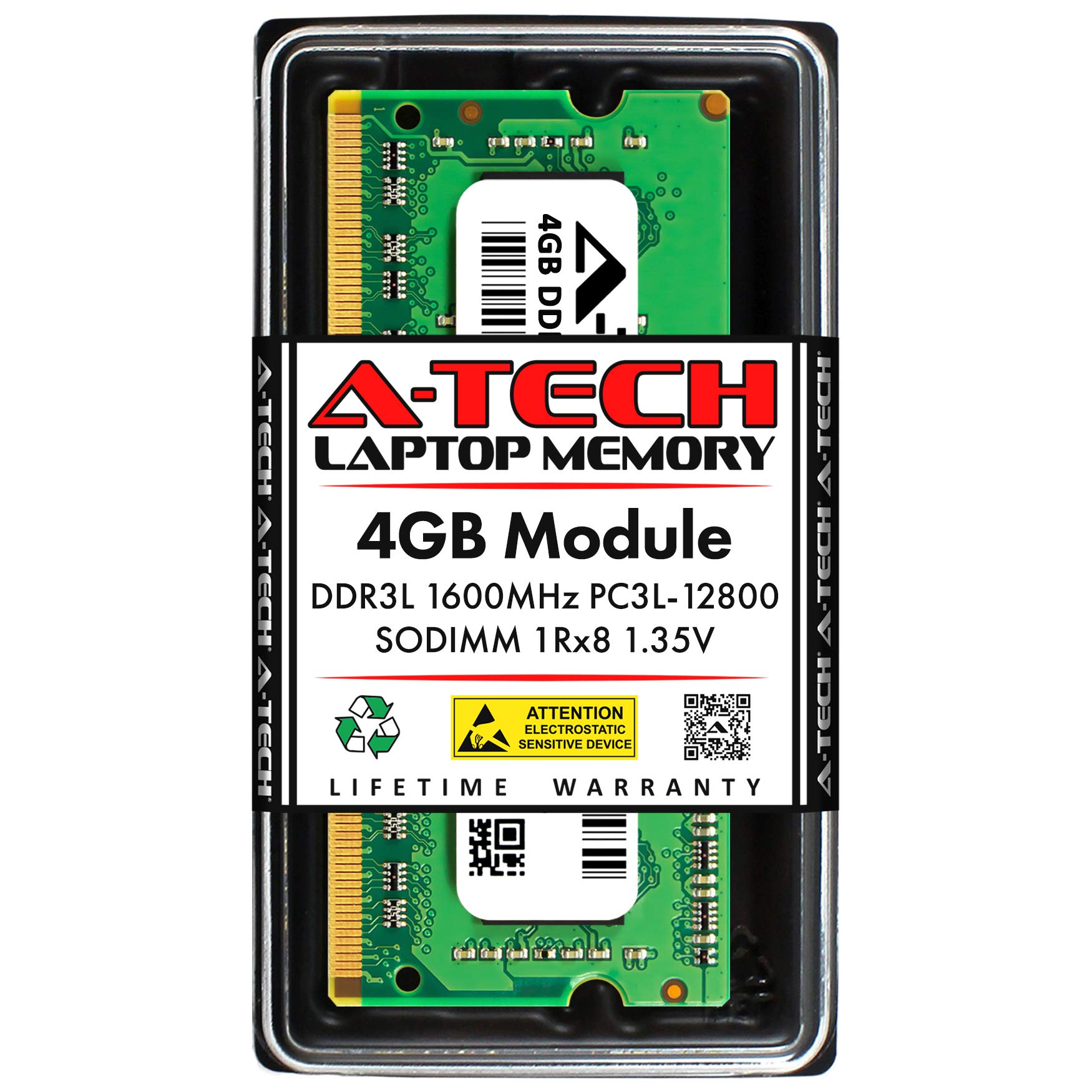 A-Tech 4GB RAM Synology NAS DiskStation DS1515 DS1815 DS1817 DS2015xs DS2415 DDR3DDR3L 1600MHz PC3L-12800 Non-ECC Unbuf