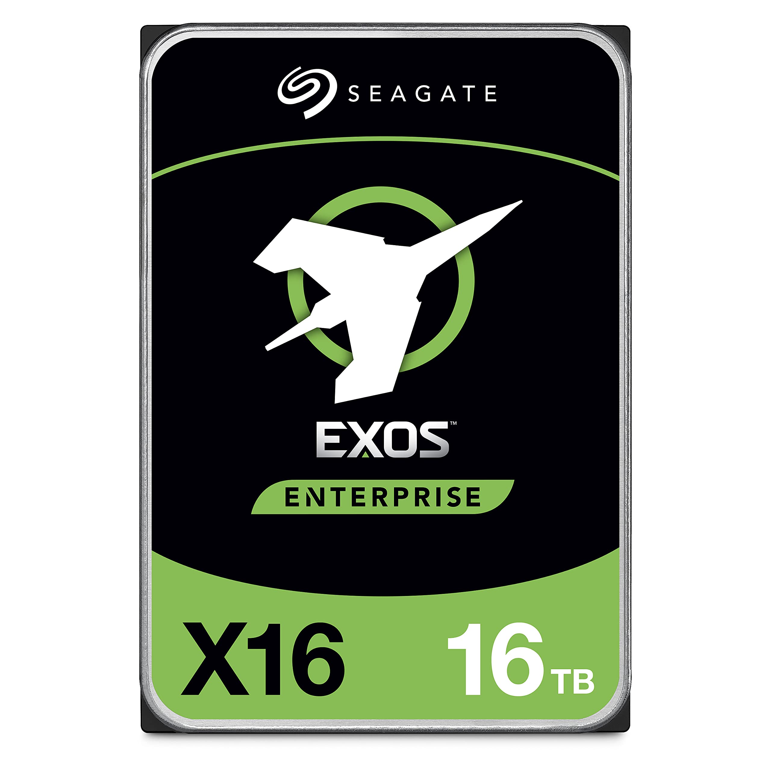 Seagate 16TB HDD Exos X16 7200 RPM 512e4Kn SATA 6Gbs 256MB Cache 3.5-Inch Enterprise Hard Drive ST16000NM001G