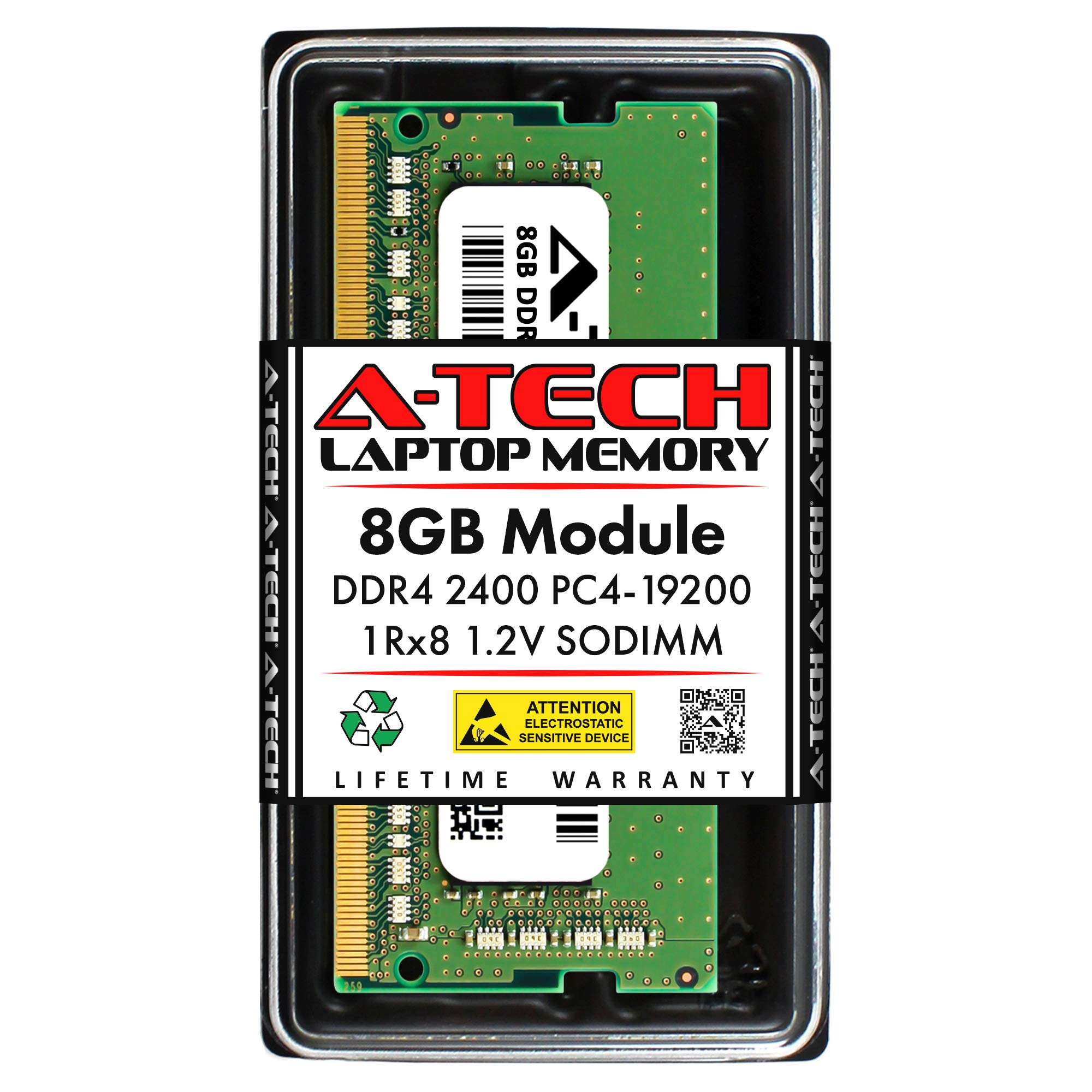 A-Tech 8GB RAM 交換用 Crucial CT8G4SFS824A DDR4 2400MHz PC4-19200 1Rx8 1.2V SODIMM 260ピン メモリモジュール