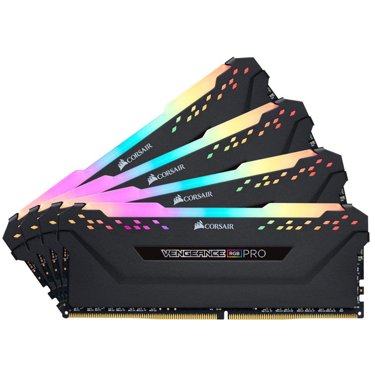 CORSAIR DDR4-3600MHz デスクトップPC用 メモリ VENGEANCE RGB PRO シリーズ 32GB 8GB4枚 CMW32GX4M4D3600C18