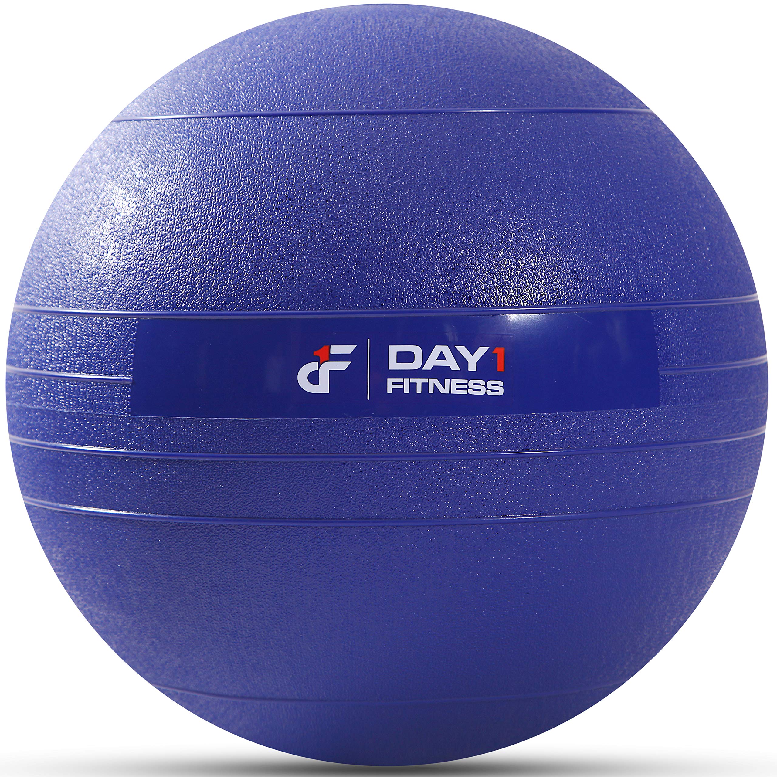 Weighted Slam Ball by Day 1 Fitness 45 lbs NAVY - No Bounce Medicine Ball - Gym Equipment Accessories for High Intensity