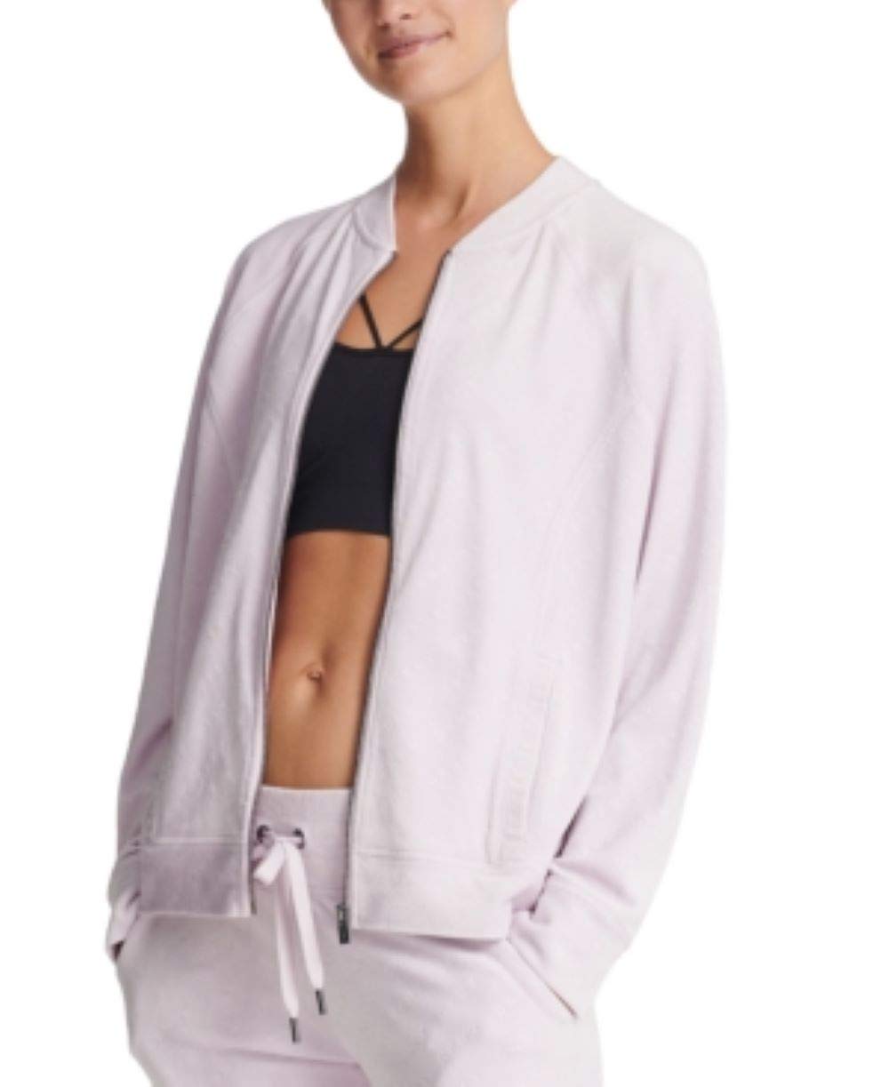 DKNY Sport Womens Sweatshirt Fitness Athletic Jacket Med Pink XL