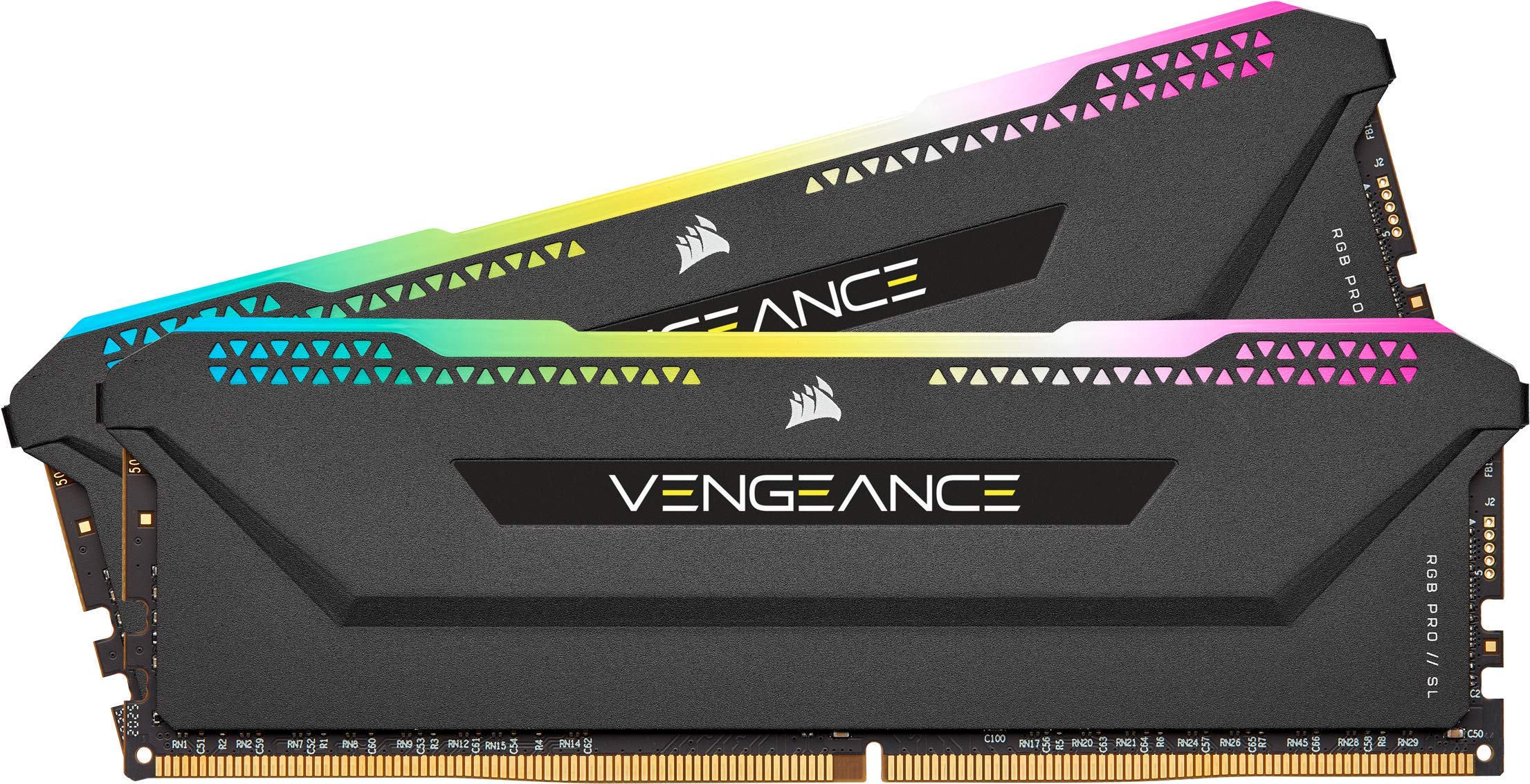 Corsair DDR4-3600MHz デスクトップPC用 メモリ VENGANCE RGB PRO SLシリーズ 32GB 16GB2枚 CMH32GX4M2D3600C18