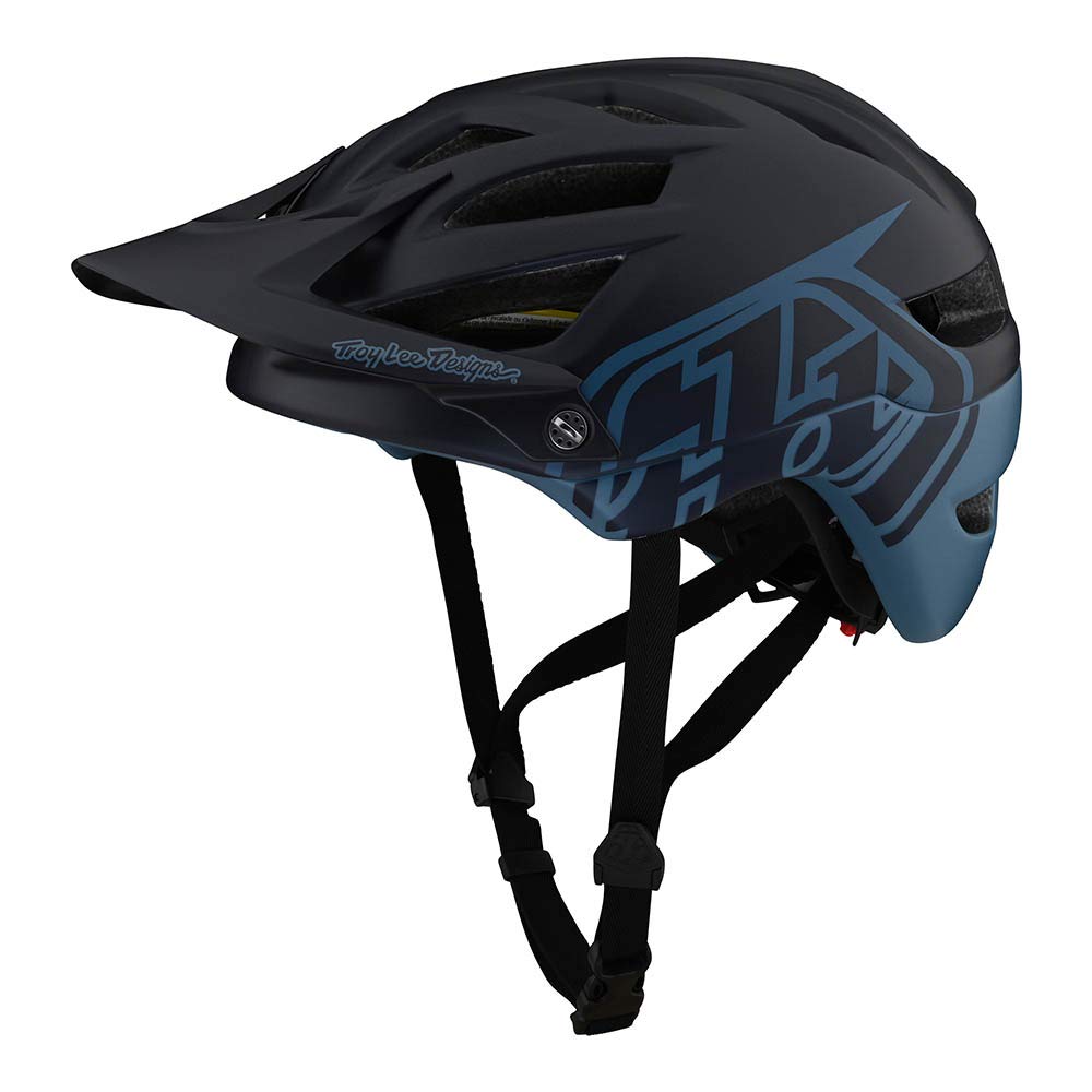 Troy Lee Designs Adult All Mountain Mountain Bike Half Shell A1 Helmet Classic WMIPS - Navy X-SmallSmall