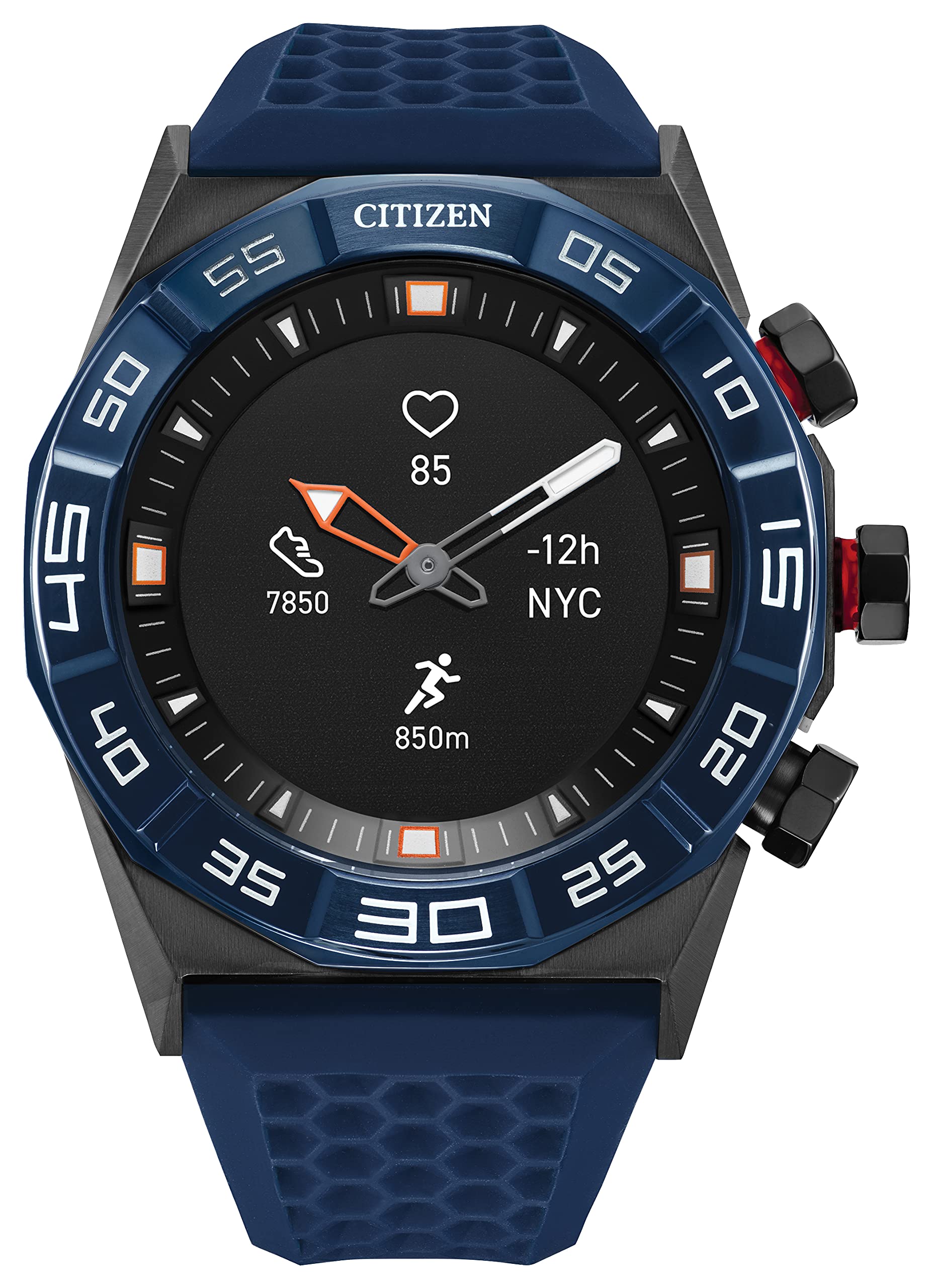 Citizen CZ Smart Gen 1 Hybrid smartwatch 44mm Continuous Heart Rate Tracking Fitness Activity Golf App Displays Notificat
