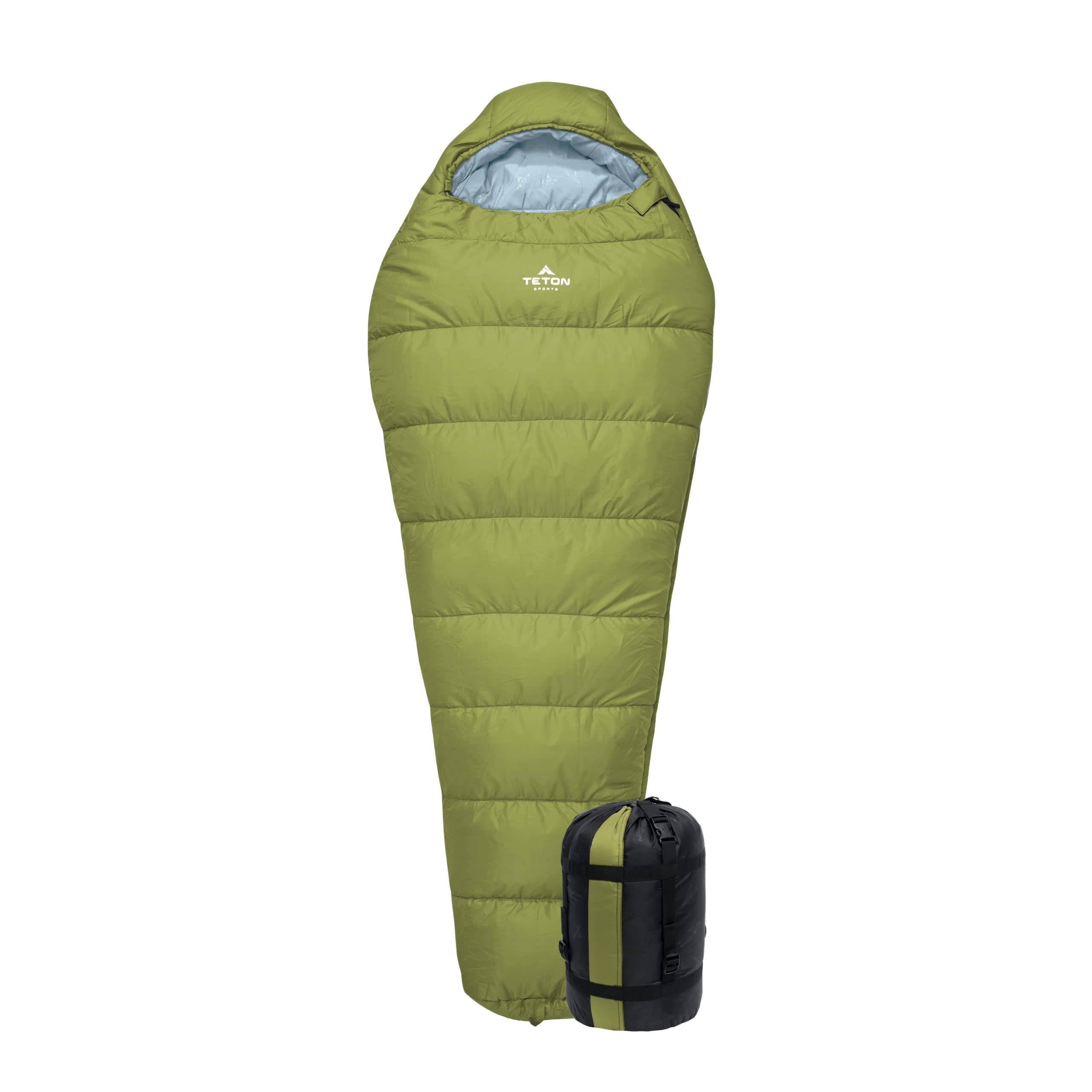 TETON Sports LEEF 軽量マミー型寝袋 ハイキング バックパッキング キャンプに最適 圧縮袋 30F レ