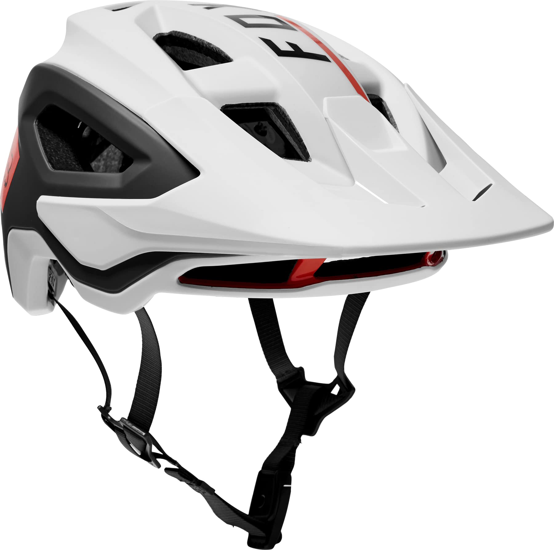 Fox Racing Speedframe Pro Mountain Bike Helmet BLOCKED WhiteBlack Medium