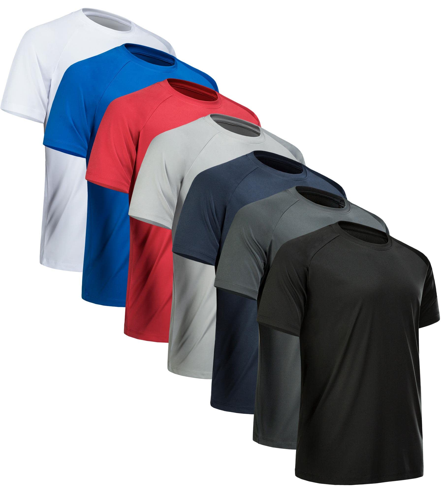 CE CERDR Mens Workout Shirts Quick Dry Performance Short Sleeve Athletic Shirt