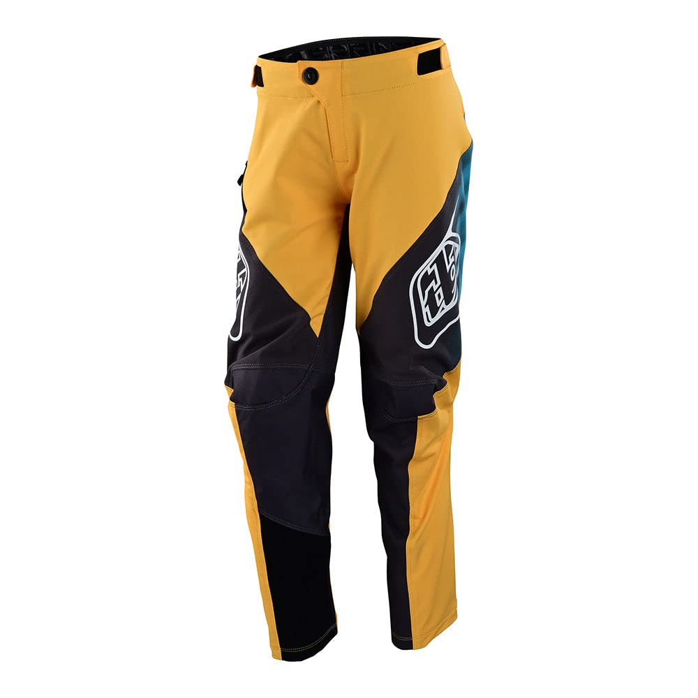 Troy Lee Designs Mountain Bike Cycling Bicycle Riding MTB Pants for Youth Sprint Pant 26 Jet Fuel Golden