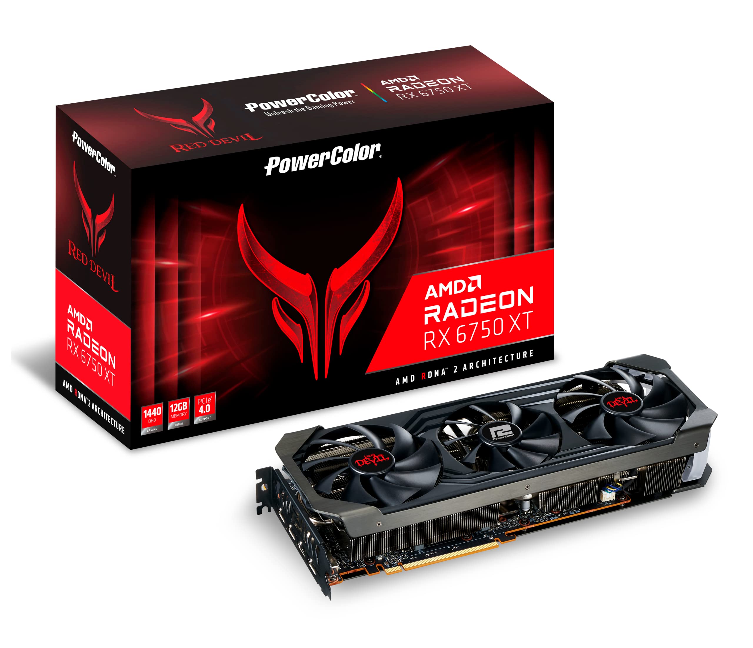POWERCOLOR グラフィックボード AMD Radeon RX6750XT GDDR6 12GB 搭載モデル 削除代理店品 AXRX 6750XT 12