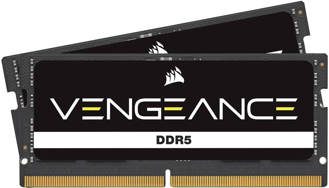 CORSAIR DDR5-4800MHz ノートPC用 メモリ VENGEANCE DDR5 64GB 32GB2枚 SO-DIMM CMSX64GX5M2A4800C40 PC5-38400 ブラ