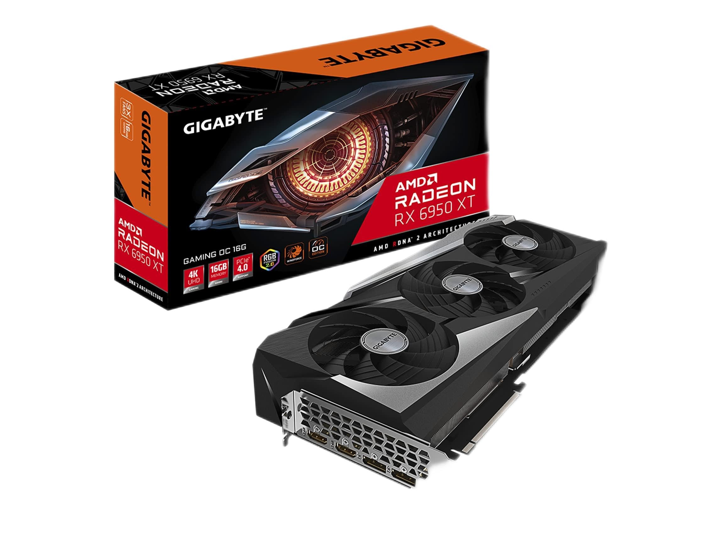 Gigabyte Radeon RX 6950 XT Gaming OC 16G グラフィックカード WINDFORCE 3X 冷却システム 16GB 256ビット GDDR6