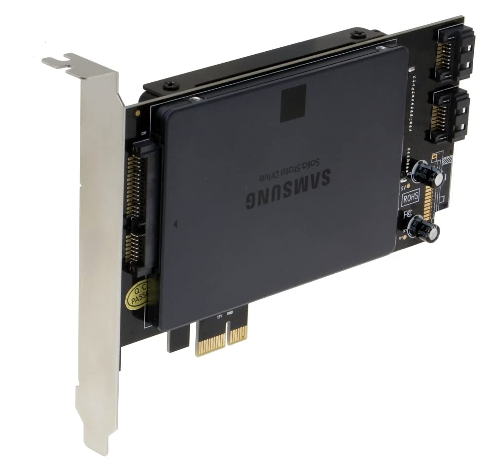 SEDNA - PCI Express PCIe デュアル 2.5インチ SSD HDD マウントアダプター ショートダブルサイドSSD