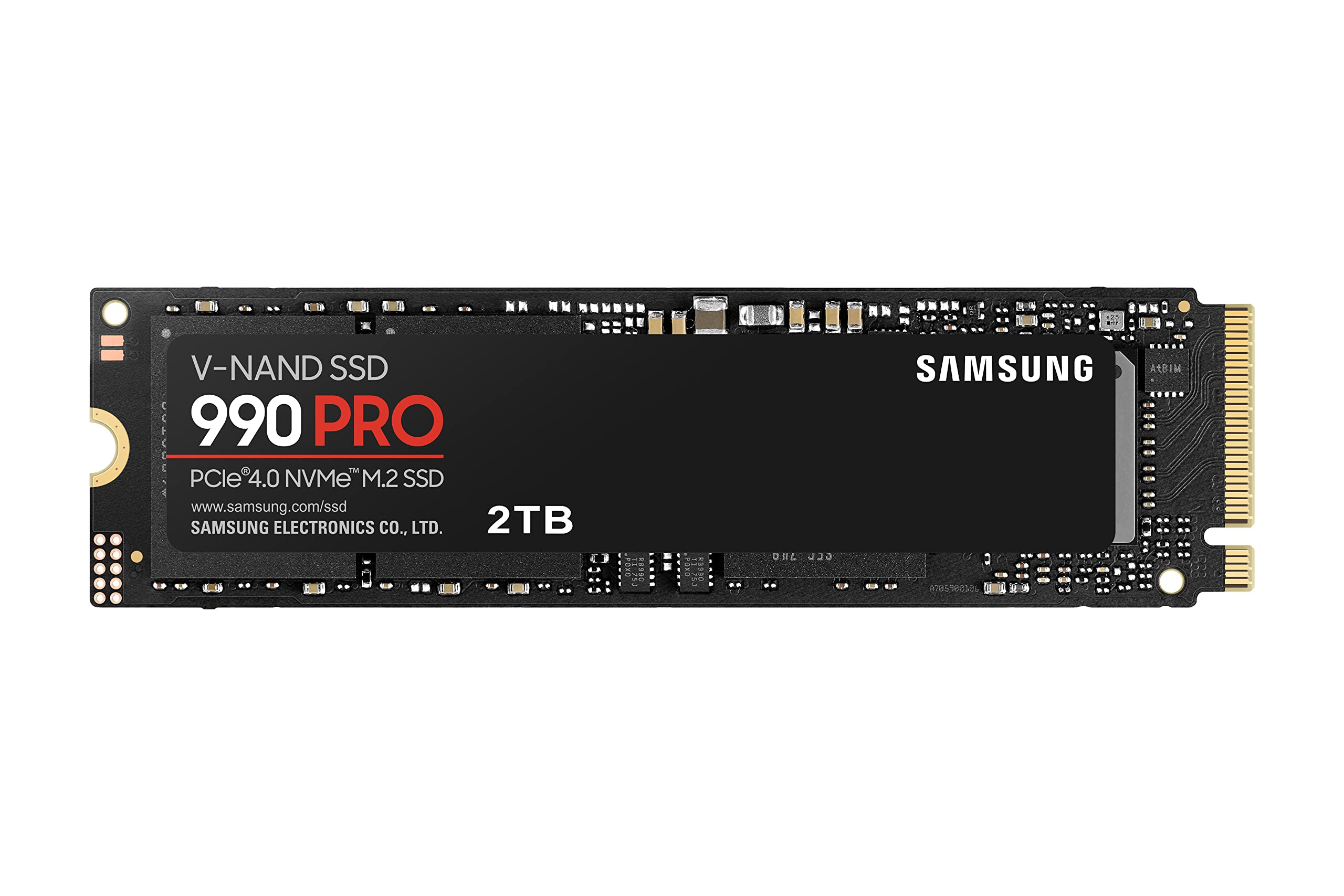 Samsung 990 PRO M.2 NVMe SSD MZ-V9P2T0BW 2 TB PCIe 4.0 7.450 MBs Lesen 6.900 MBs Schreiben Internes Solid State Driv