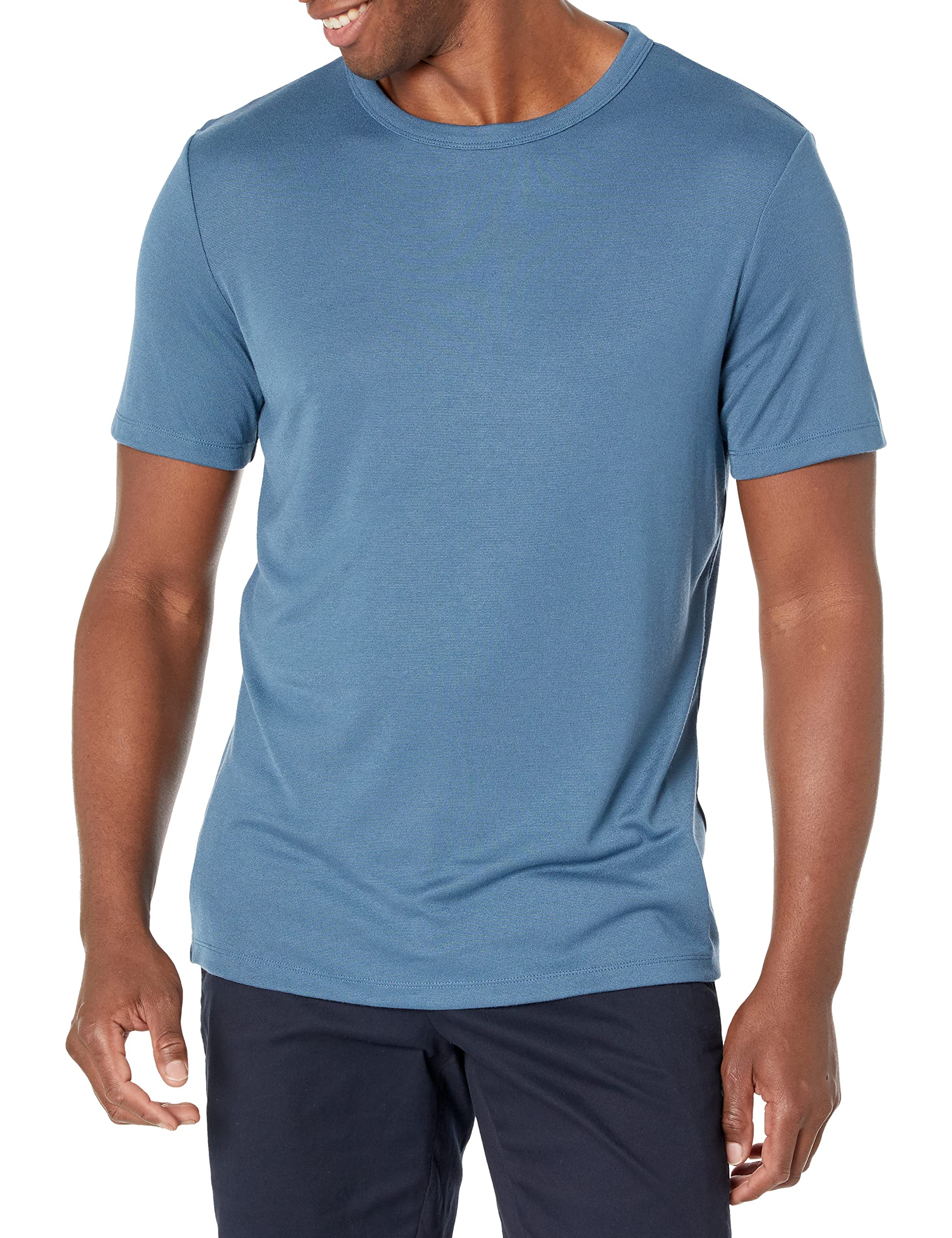 Theory Mens Short Sleeve Essential Tee in Modal Jersey Midnight