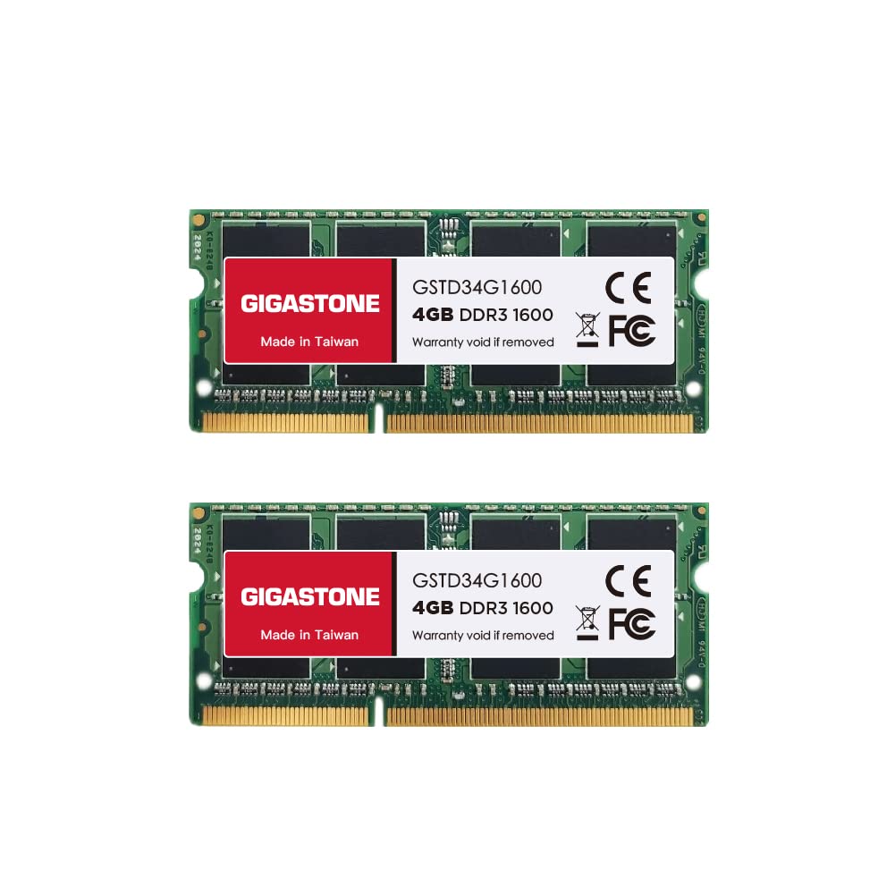 メモリ DDR3Gigastone ノートPC用メモリ DDR3 4GBx2枚 8GB DDR3-1600MHz PC3-12800 CL11 1.35V SODIMM 204 Pin Un