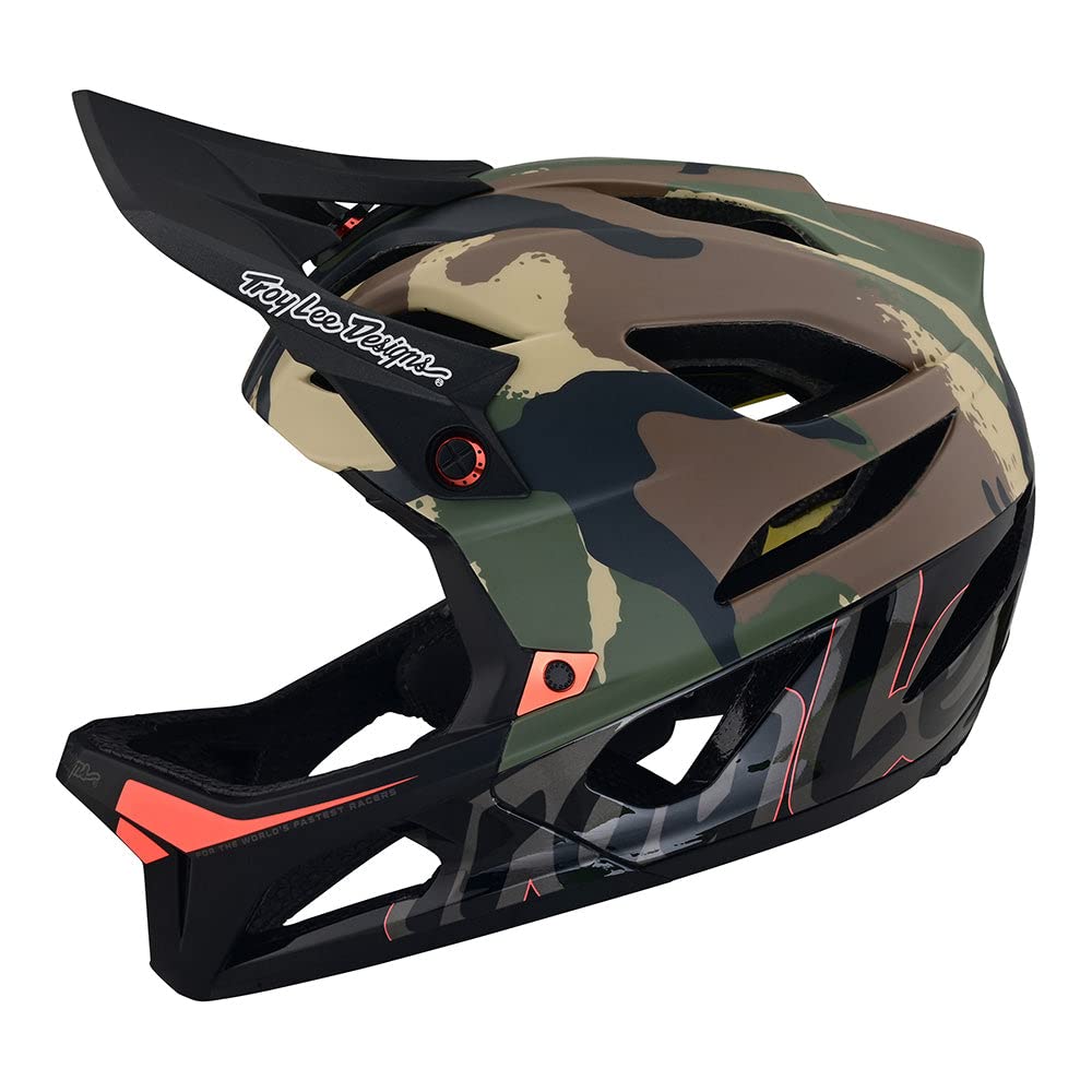 Troy Lee Designs Stage Signature Camo Full Face Mountain Bike Helmet for Max Ventilation Lightweight MIPS EPP EPS Racing Down
