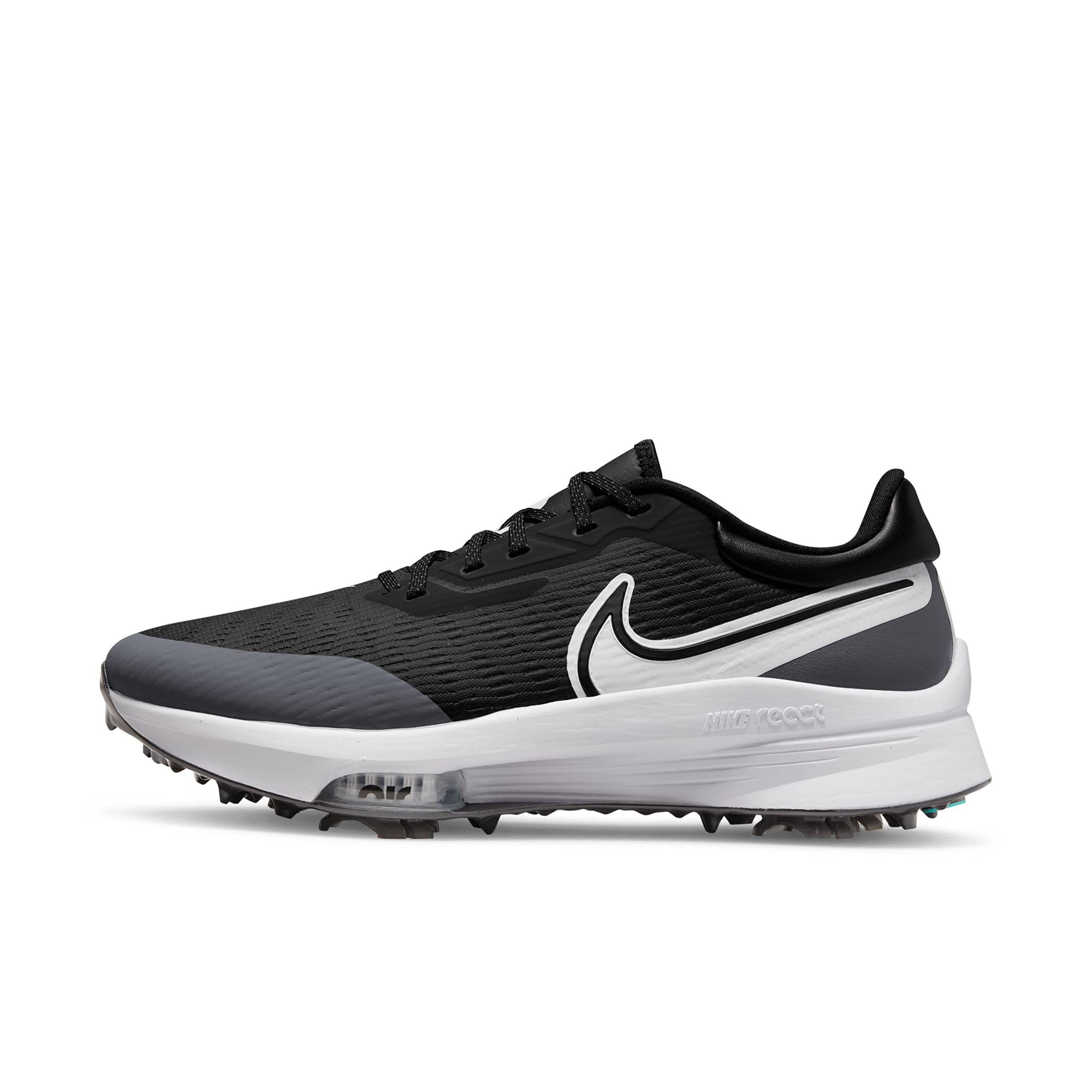 Nike Air Zoom Infinity Tour Next DC5221-015 Black-Iron Grey-Dynamic Turquoise-White Mens Golf Shoes 11.5 US
