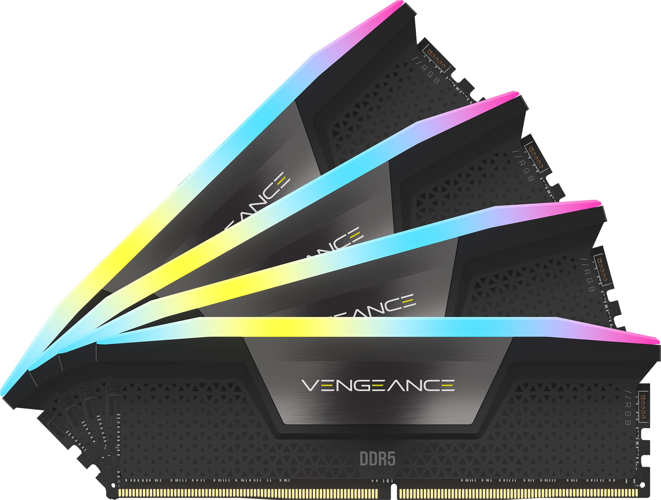 Corsair コルセア Vengeance RGB DDR5 64GB 4x16GB 6200MHz C32 Intelインテル 最適化デスクトップメモリ