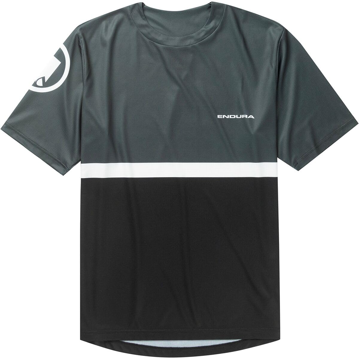 Endura Mens SingleTrack Core Print Short Sleeve Cycling T II Black Large
