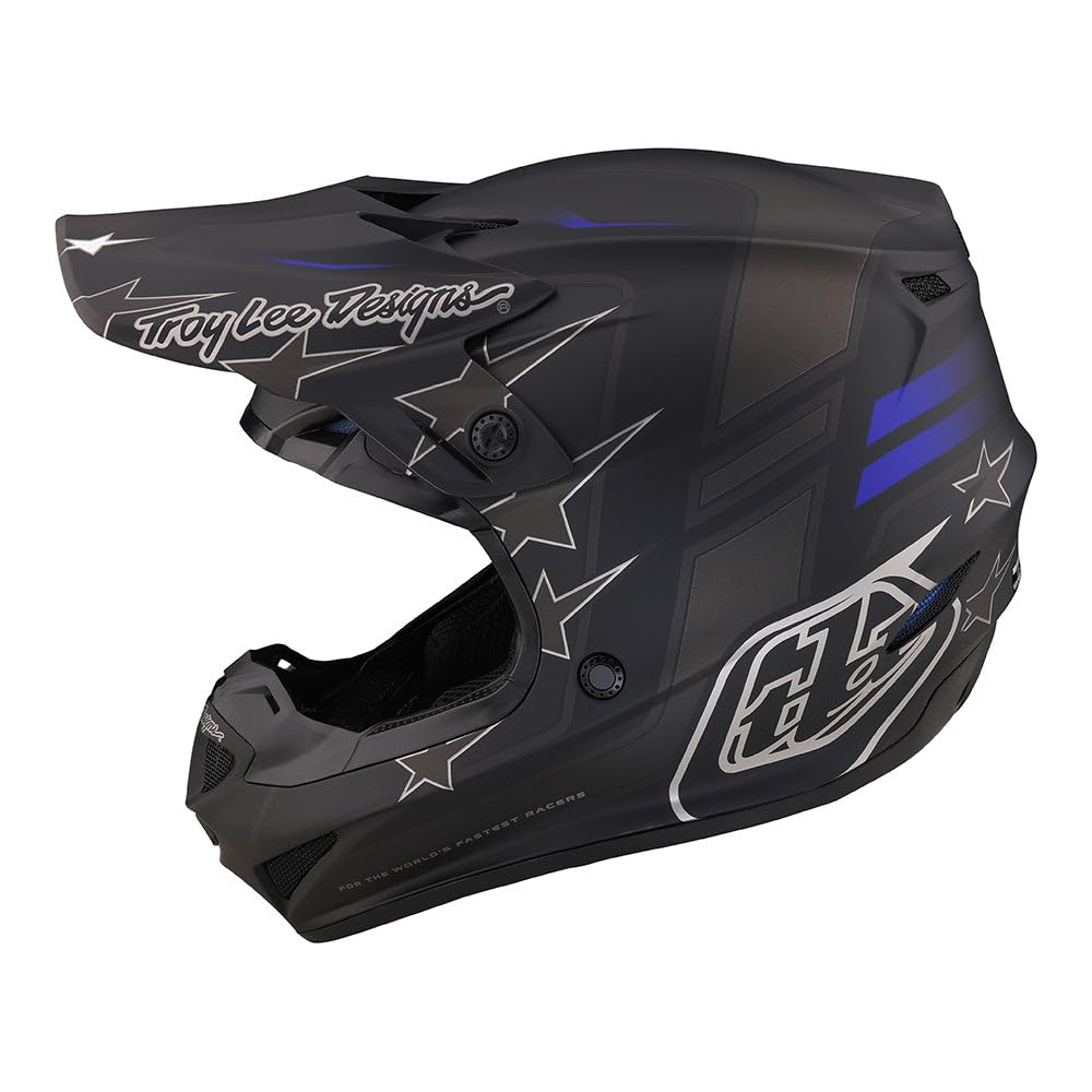 Troy Lee Designs Offroad Motocross Helmet Dirt Bike ATV Powersports Racing Full Face Helmets with MIPS SE4 Polyacrylite Fla