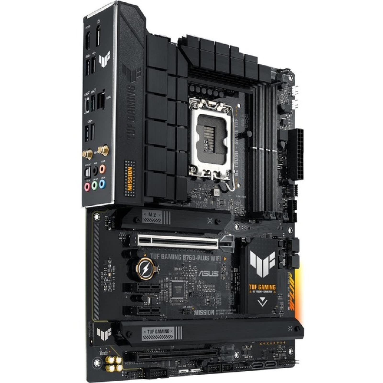 ASUS TUF GAMING B760-PLUS WIFI 13th and 12th GenLGA 1700 ATX motherboard with PCIe 5.0 3xPCIe 4.0 M.2 slotsDDR52.5Gb LAN