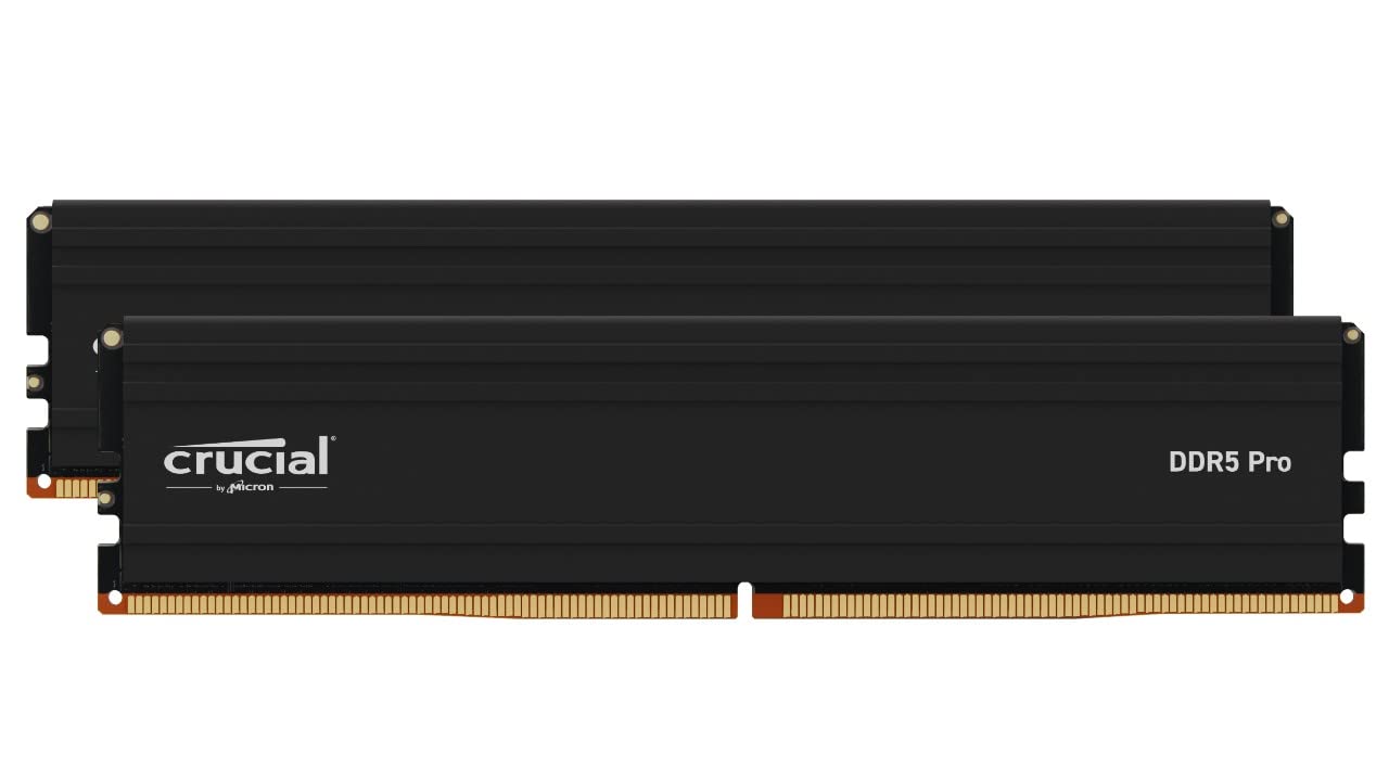 Crucial Pro RAM 48GB キット 2x24GB DDR5 5600MTs または5200MTs or 4800MTs デスクトップメモリ CP2K24G56C4