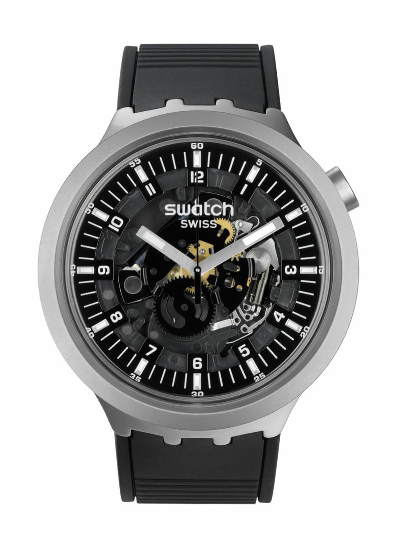 Swatch 腕時計 DARK IRONY SB07S105 ブラック