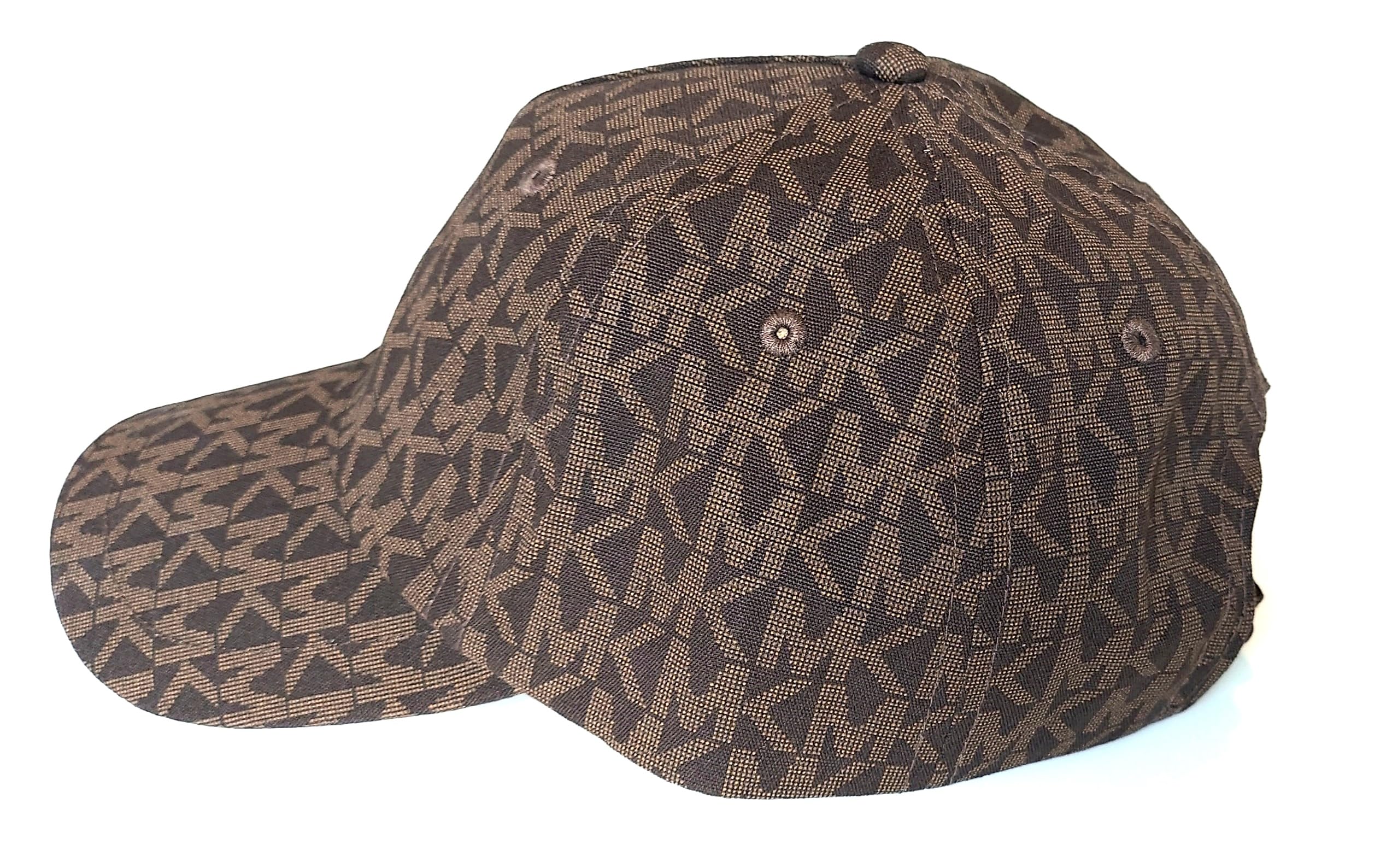 Michael Kors Unisex MK Logo Baseball Hat Cap Brown One Size