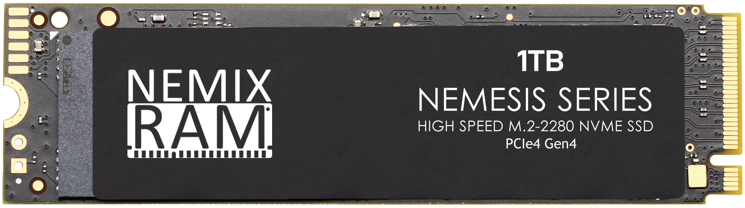 NEMIX RAM Nemesis Series 1TB M.2 2280 Gen4 PCIe NVMe SSD Write Speeds up to 7415mbps Compatible with Dell Precision 7680 Mobi
